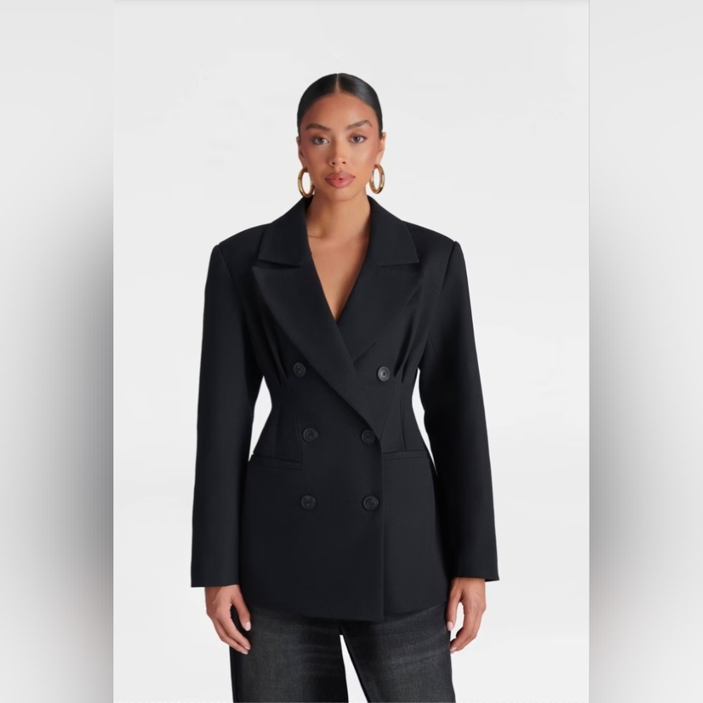 KBB by KAHLANA Women's 'The Corset Blazer' Black medium